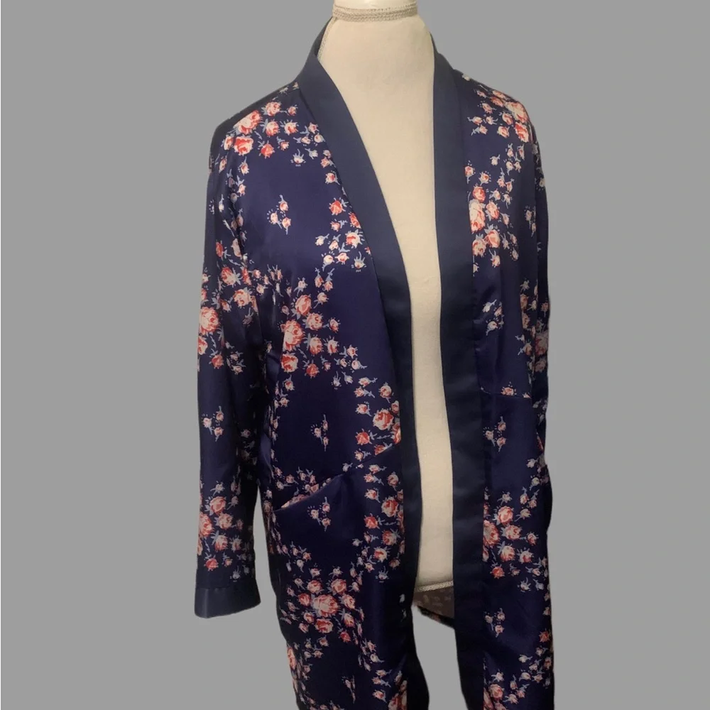 Morgan Lane Blue Floral Robe